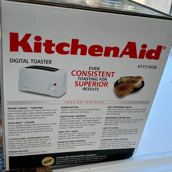 KitchenAid Digital Black Toaster - Picture 2 of 3